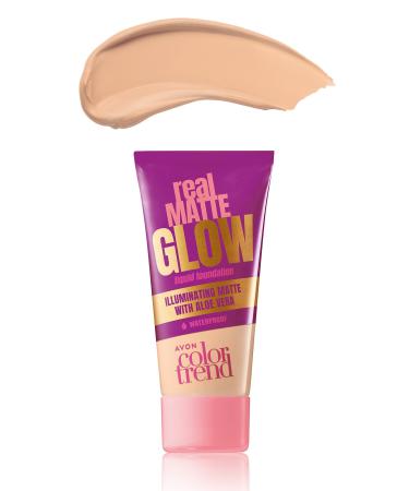 Avon Color Trend Real Matte Glow Liquid Foundation 30 Ml - Ivory