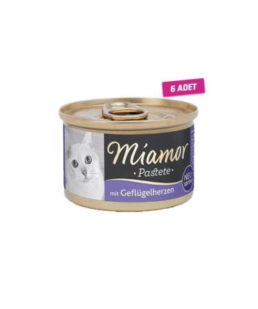 Miamor 6 Pieces - Pastete Hearty Grain-Free Cat Canned Food 85 Gr