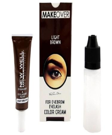 New Well Brown Eyebrow Eyelash Dye Light Brown