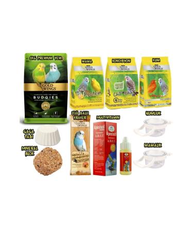 Gold Wings Premium Budgie Food Package 10 Pieces