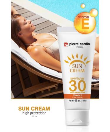Pierre Cardin Protective Sun Cream 30 Spf High Protection - 75 Ml - Buy Online on GoSupps.com