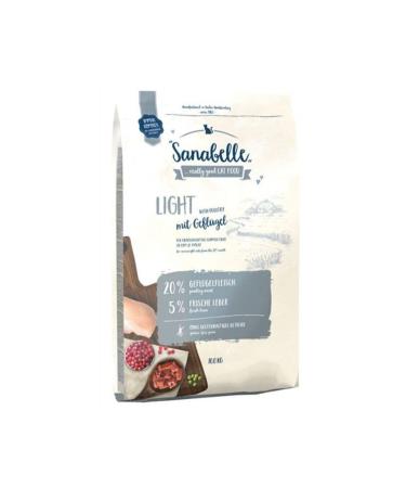 Sanabelle Light With Poultry and Liver Gluten Free Overweight Adult Cat Food 10 Kg