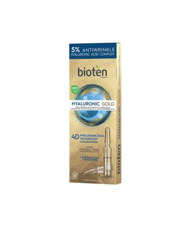 Bioten Hyaluronic Gold Anti-Aging Re-Plumping Ampoules 7x1.5ml - Buy Online on GoSupps.com