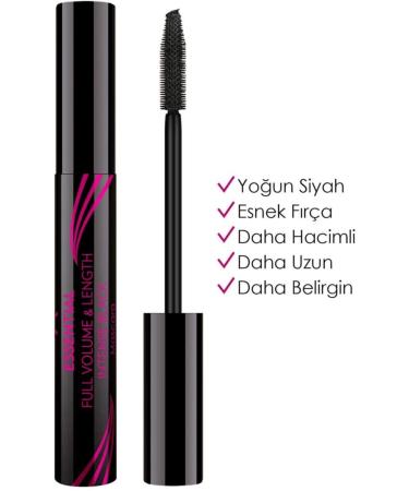 Golden Rose Essential Full Volume & Lenght Intense Black Mascara 1 Pack - Buy Online on GoSupps.com