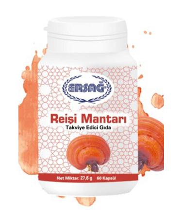 Ersa Reishi Mushroom (Food Supplement) 60 Capsules 2003-2