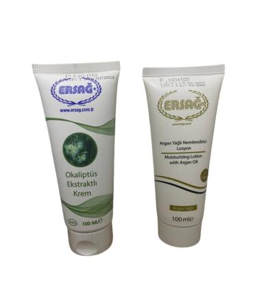 Ersa Eucalyptus Extract Cream 100 Ml + Argan Oil Moisturizing Lotion 100 Ml