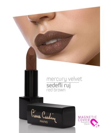 Pierre Cardin Lipstick - Mercury Velvet Lipstick Red Brown 166 8680570484107 - Buy Online on GoSupps.com