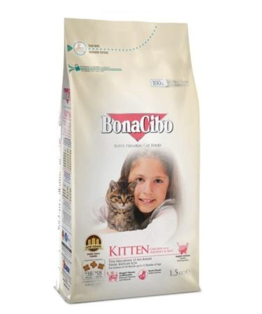BonaCibo Kitten Kitten Cat Food 1.5 Kg Chicken Kitten Cat Food