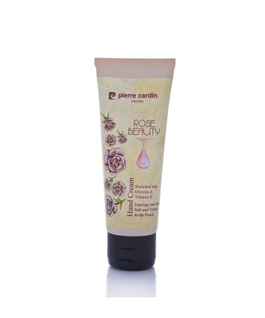 Pierre Cardin Moisturizing Hand Cream with Rose Essence and Vitamin E - 75 Ml