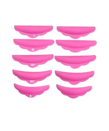 Beauty Silikon Kirpik Lifting Pedleri / Kokusuz Kirpik Perma Pedleri 10 Adet Pembe