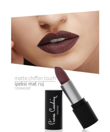 Pierre Cardin Matte Chiffon Touch Lipstick - Rosewood -176 - Buy Online on GoSupps.com