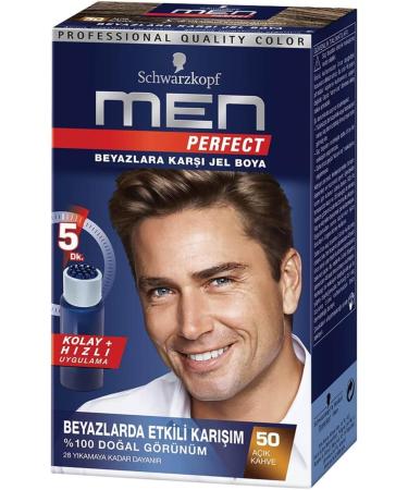 Schwarzkopf Brand: Men Perfect Hair Dye Light Brown 50 50 Ml Category: Hair Dye