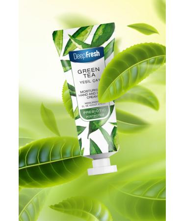 Deep Fresh Prebiotic Moisturizing Hand and Body Cream Green Tea 50 Ml and 250 Ml - Buy Online on GoSupps.com