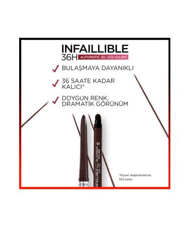 L'Oreal Paris Loreal Infaillible Gel Automatic Eyeliner 004 Brown Denim - Buy Online on GoSupps.com