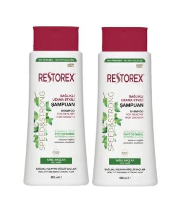 Restorex Oily Hair Growth Effective Shampoo 500 ml 2packs