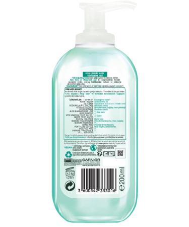 Garnier Hyaluronic Aloe Face Wash Gel 200 Ml - Buy Online on GoSupps.com