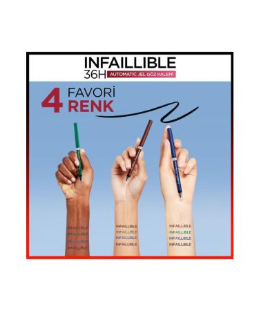 L'Oreal Paris Loreal Infaillible Gel Automatic Eyeliner 001 Intense Black - Buy Online on GoSupps.com