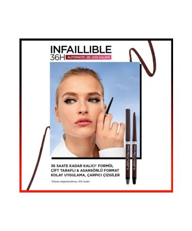 L'Oreal Paris Loreal Infaillible Gel Automatic Eyeliner 004 Brown Denim - Buy Online on GoSupps.com