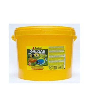Tropical 3 Algae Flakes 100 Grams Herbal Flake Fish Food -Open-