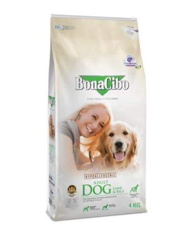 BonaCibo Adult Dog Lamb & Rice Lamb Meat and Rice Adult Dog Food 4 Kg