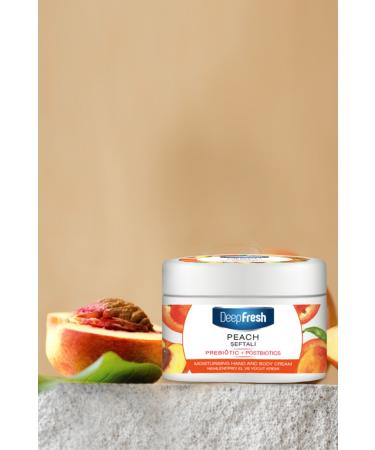 Deep Fresh Prebiotic Moisturizing Hand and Body Cream Peach 50 Ml and 250 Ml - Buy Online on GoSupps.com