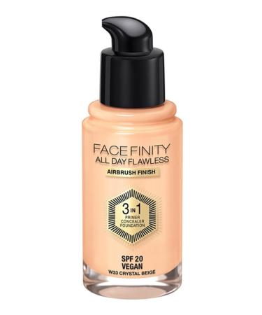 Max Factor Brand: Facefinity 3 in 1 Permanent Foundation 33 Crystal Beige Category: Foundation - Buy Online on GoSupps.com
