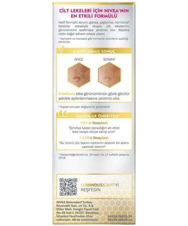 NIVEA Luminous630 Anti-Spot Brightening Skin Care Serum 30 ml - Buy Online on GoSupps.com