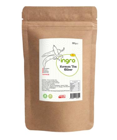 Ingro Red Pepper Powder (hot) 500 G