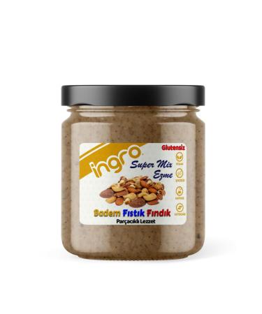 Ingro Gluten Free Super Mix Paste Almond Peanut Hazelnut 380 g