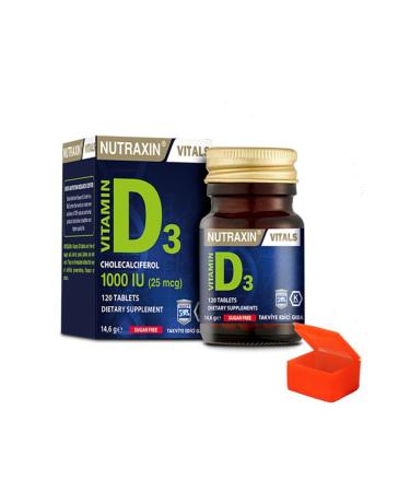 Nutraxin Vitamin D3 120 Tablets