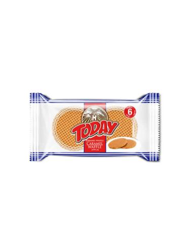 Elvan Today Caramel Waffle 132 gr 12 Pieces (1 Box)