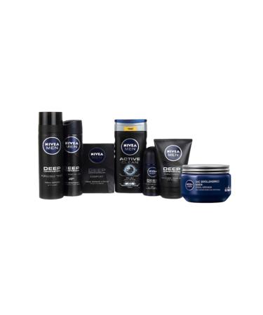 NIVEA Deep Dimension Men's Skin Care Set + Hair Styling Cream