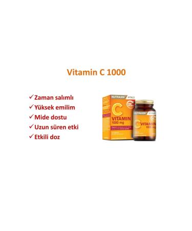 Nutraxin Vitamin C 1000mg Zinc Sulphate - Buy Online on GoSupps.com