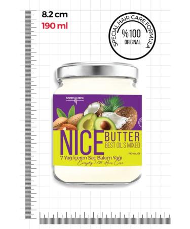 Doppel Leben Nice Butter Hair Nourishing and Strengthening Hair Mask Hair Care Oil 190 ml - Buy Online on GoSupps.com