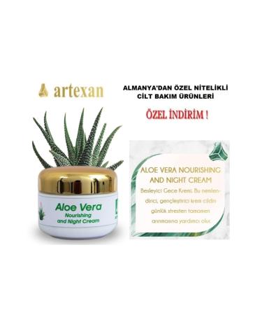 artexan Imported from Germany Aloe Vera Nourishing Night Cream/nourishing &night 50ml Moisturizes Firms