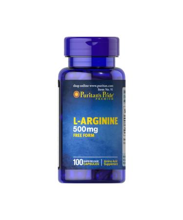 Puritan's Pride L-arginine 500 Mg 100 Capsules