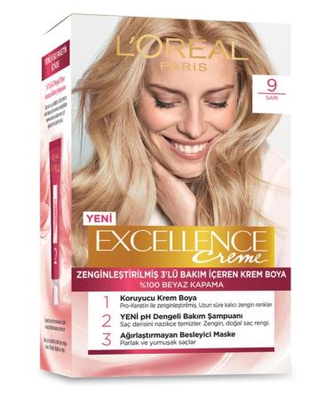 L'Oreal Paris Brand: Creme Hair Dye Yellow 9 Category: Hair Dye
