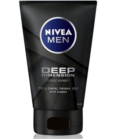 NIVEA Super Men Deep Dimension Face and Beard Super Cleansing Gel 100..ml.