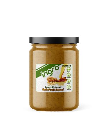Ingro Gluten-Free Honey Peanut Butter (Flavour with Chunks) 590 G