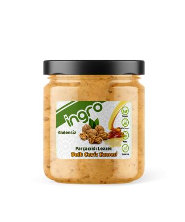 Ingro Gluten-Free Honey Walnut Paste (Flavour with Chunks) 380 G