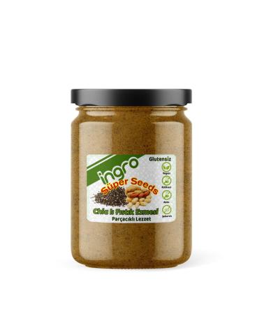 Ingro Gluten-Free Super Seeds Chia Peanut Butter (Piece Flavor) 590 G