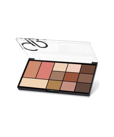 Golden Rose City Style Face Eye Shadow Palette No 01 Warm Nude