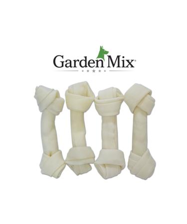 Gardenmix White Knotted Leather Bone 5-5.5' - 4's