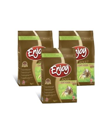 Enjoy Chicken Adult Cat Food 1 kg 3 Pieces