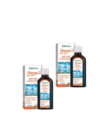 Shiffa Home Omega-3 Epa+dha Fish Oil Peach Flavor X 2 Pieces