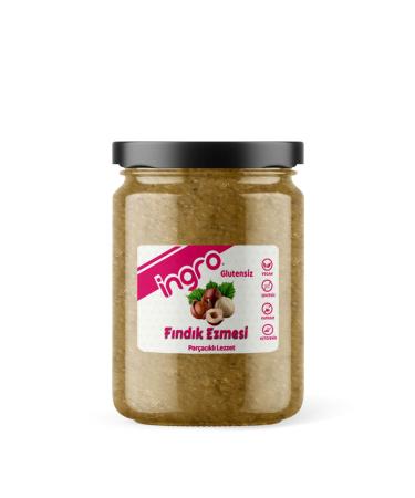 Ingro Gluten-Free Hazelnut Paste (Flavor with Chips) 660 G