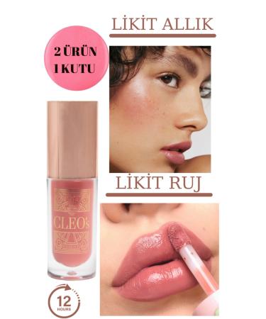 Cleo 12 Hour Effective Waterproof Permanent Lipstick and Permanent Blush Lip&Cheek Light Pink - Buy Online on GoSupps.com