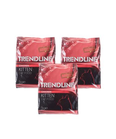 Trendline Chicken Kitten Cat Food 1 kg 3 Pieces