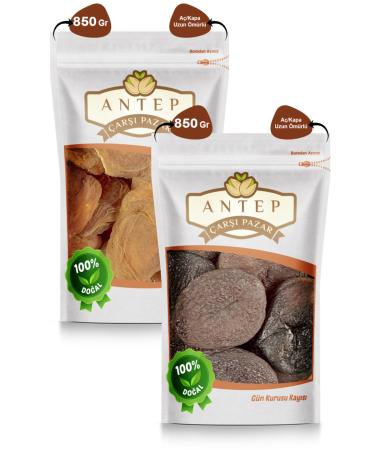Antep Bazaar Sunday Sun Dried Apricot Jumbo Kabaash 850 Gr. | Leaf Apricot Compote 850 Gr.