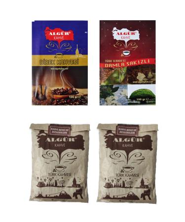 ALG R KAHVE Dibek Coffee 1 Piece 100gr Mastic Turkish Coffee 1 Piece 100gr Turkish Coffee 2 Pieces 90gr